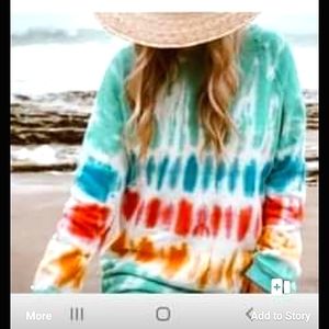 Swimsuit coverup /Beachy Long Sweatshirt